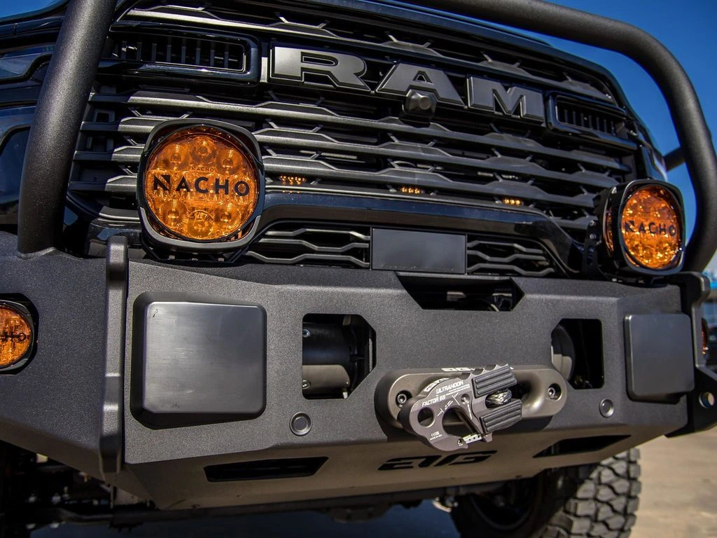 Ram AG Wagon front bumper with Nacho lights